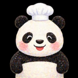 panda charmant en herbe